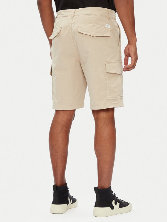 Pepe Jeans Pepe Jeans Шорти от плат Seasonal PM801179 Бежов Regular Fit