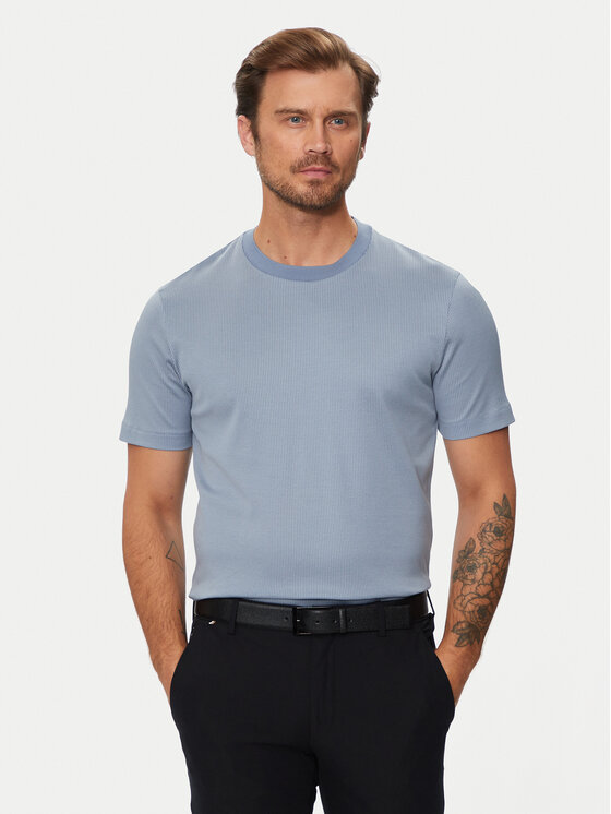 Boss T-shirt H-Tiburt 431 50518539 Blu Regular Fit, taglia : M