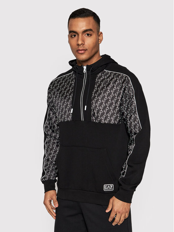 EA7 Emporio Armani EA7 Emporio Armani Mikina 3LPM55 PJEQZ 0200 Černá Regular Fit