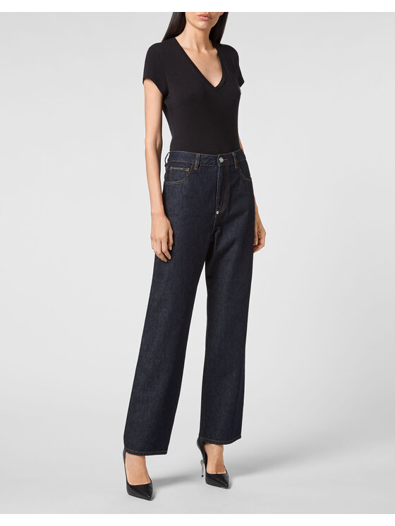 PHILIPP PLEIN PHILIPP PLEIN Jeansy 3163 Světle modrá Loose Fit