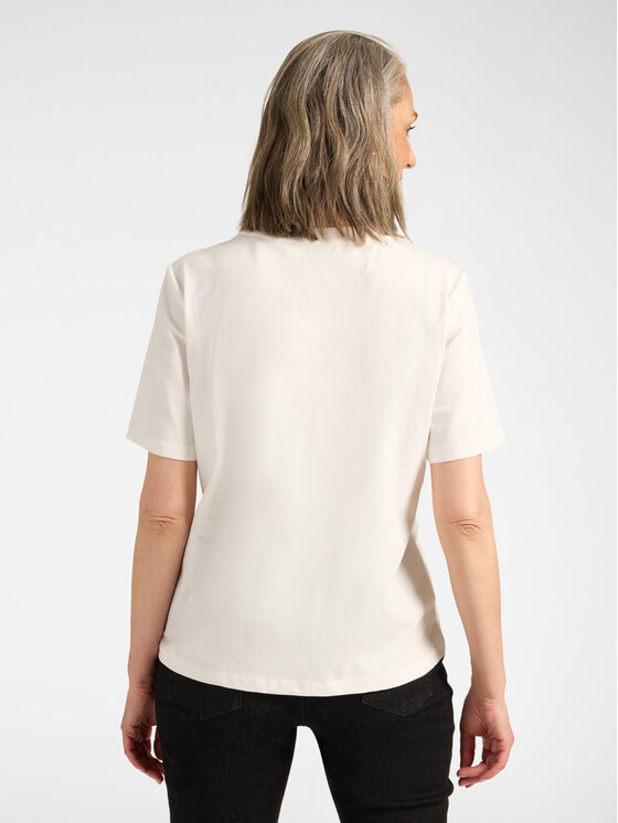 Elena Mirò Elena Mirò T-Shirt G043Z000693N011 Biały Regular Fit