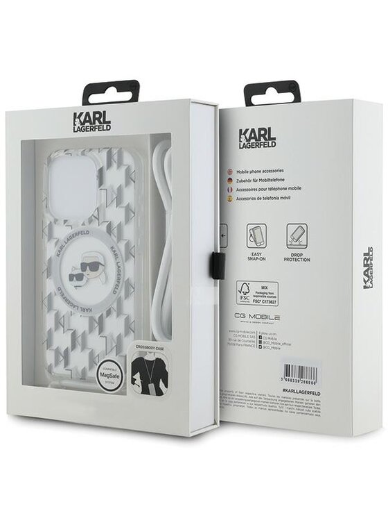 KARL LAGERFELD KARL LAGERFELD Etui na telefon Apple iPhone 15 Pro Max Przezroczysty