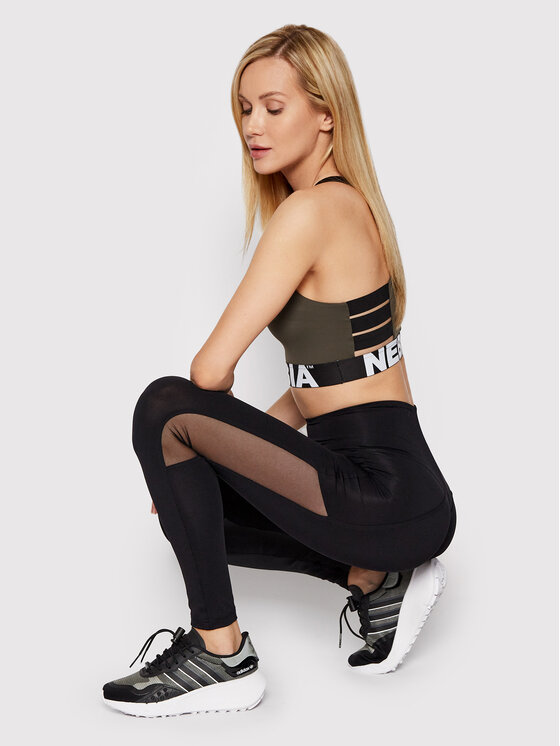 Leggings Mesh 573 Nero Slim Fit
