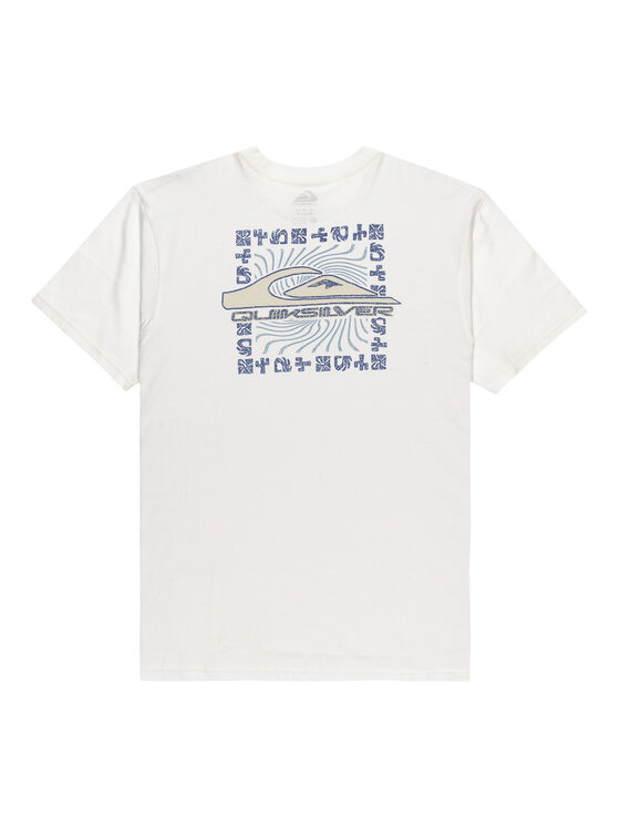 Quiksilver Quiksilver Tricou Evo Border Lines EQYZT08191 Alb Regular Fit