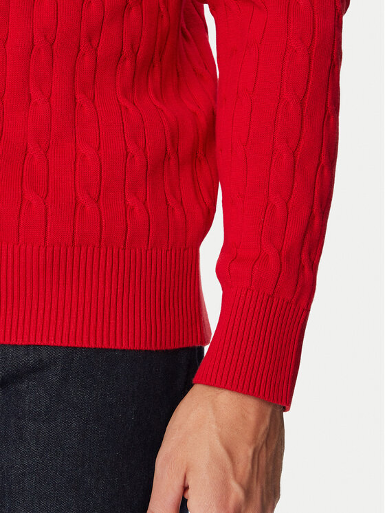 Tommy Hilfiger Tommy Hilfiger Megztinis Classic MW0MW33132 Raudona Regular Fit