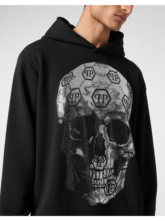 PHILIPP PLEIN PHILIPP PLEIN Bluza 20429 Czarny Regular Fit