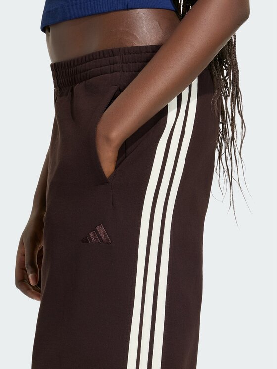 adidas adidas Melegítő alsó 3-Stripes KW7703 Sötétbarna Wide Leg