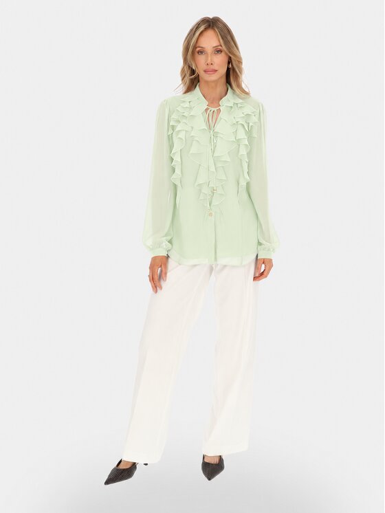 L’AF L’AF Bluzka Boho Zielony jasny Regular Fit