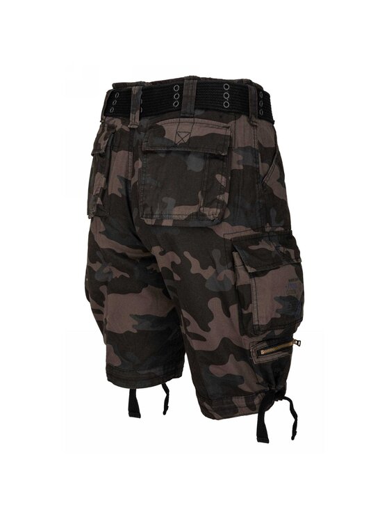 Brandit Brandit Szorty materiałowe 2001.4.M Zielony Regular Fit