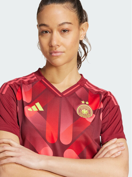adidas adidas Koszulka techniczna Germany 25 (Women's Team) Away Authentic Jersey Czerwony Regular Fit