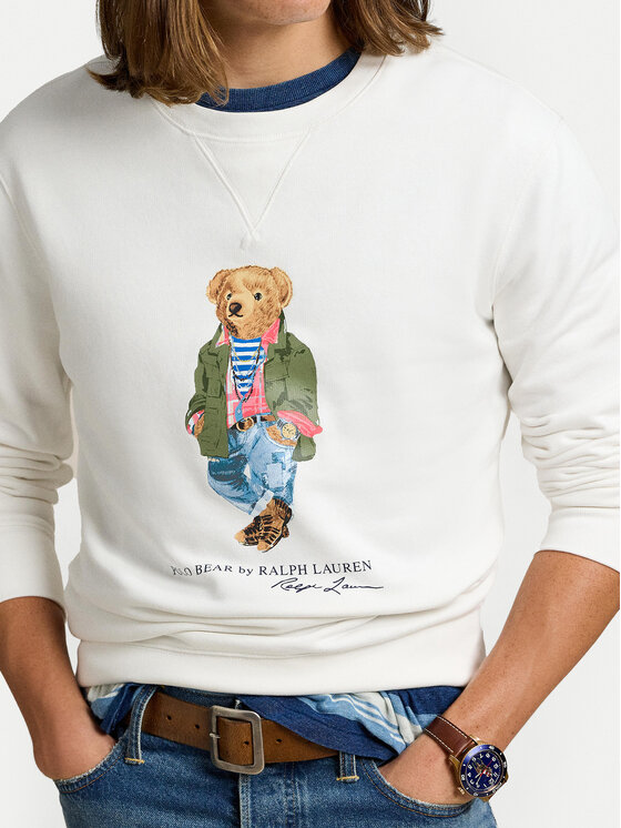 Polo Ralph Lauren Polo Ralph Lauren Mikina 710953718004 Biela Regular Fit
