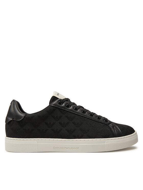Emporio armani black men's sneakers store