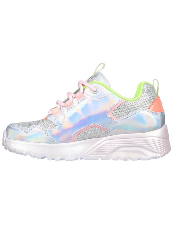 Skechers Skechers Sneakersy Uno Lite Metallic Pops Srebrny