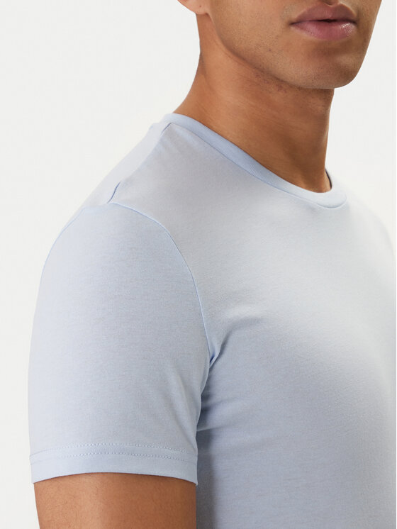 Tommy Jeans Tommy Jeans T-shirt DM0DM20363 Celeste Slim Fit