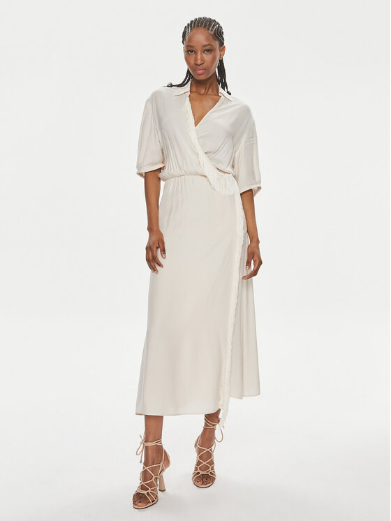 PINKO Vestito da giorno Macbeth 103561 A1WV Beige Relaxed Fit, taglia : 44