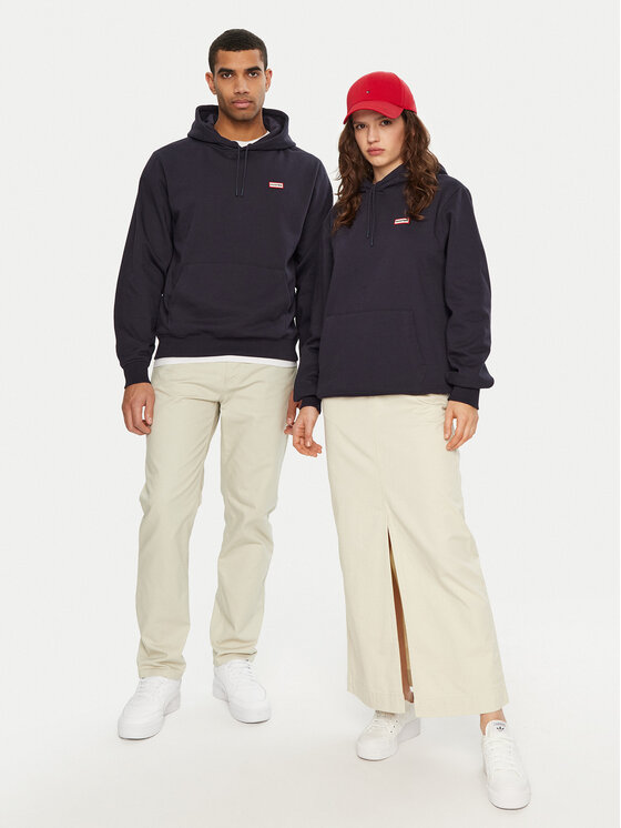 Hunter Hunter Majica dugih rukava HARU0008242 Tamnoplava Regular Fit