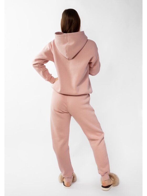 DKaren Sport DKaren Sport Komplet bluza i spodnie materiałowe Randi Różowy Classic Fit