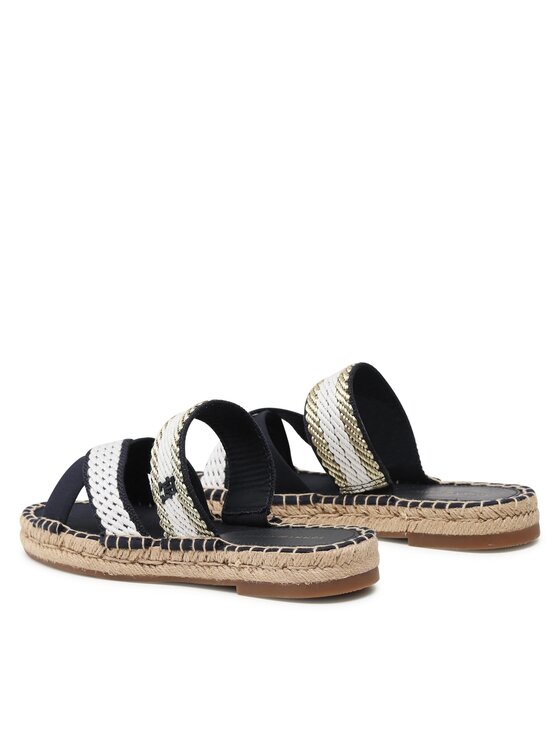 Tommy Hilfiger Tommy Hilfiger Espadrile Golden Webbing Sandal FW0FW07096 Bleumarin