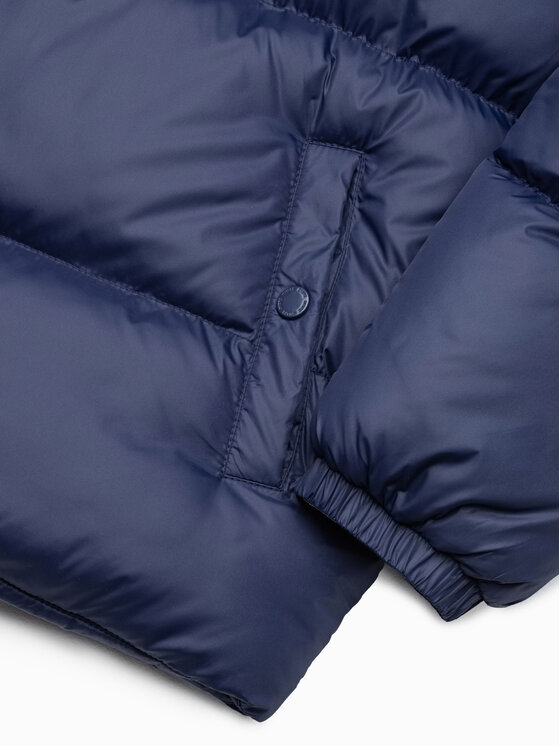 Ombre Ombre Zimní bunda C546 Tmavomodrá Oversize