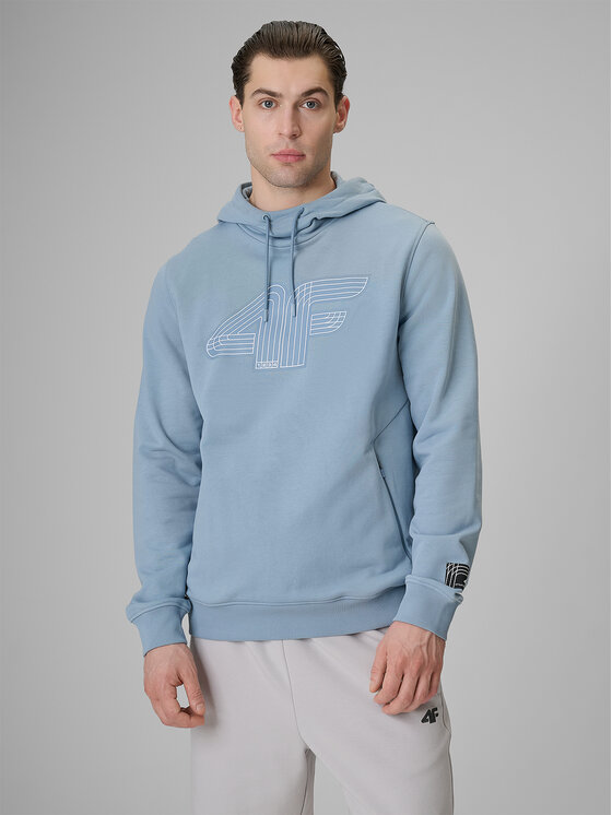 4F 4F Bluza COMMERCIAL 3 Niebieski jasny Regular Fit