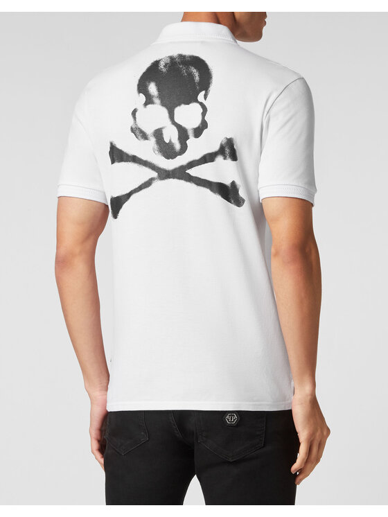 PHILIPP PLEIN PHILIPP PLEIN Polokošile 755 Bílá Slim Fit