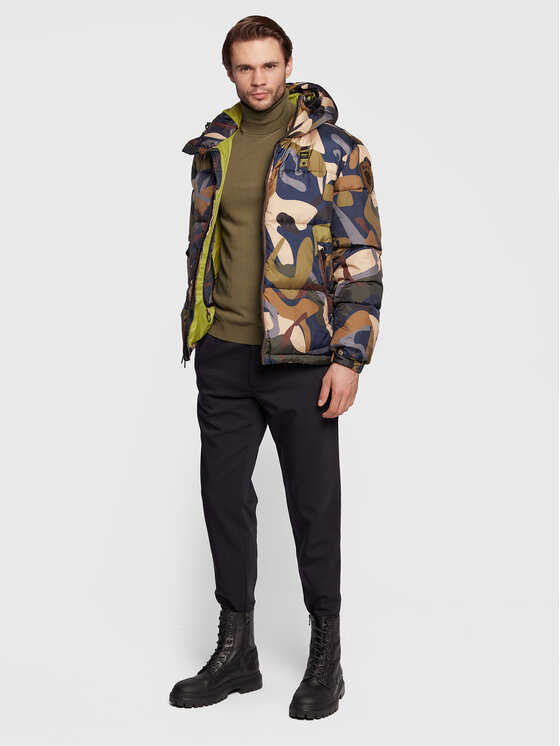 Blauer Blauer Зимно яке BLUC02304 006395 Каки Regular Fit