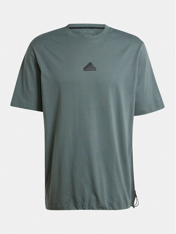 adidas adidas Marškinėliai City Escape IN3709 Žalia Loose Fit