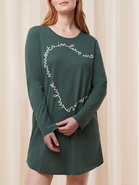 Triumph Triumph Camicia da notte Nightdresses NDK 03 LSL X 10216556 Verde