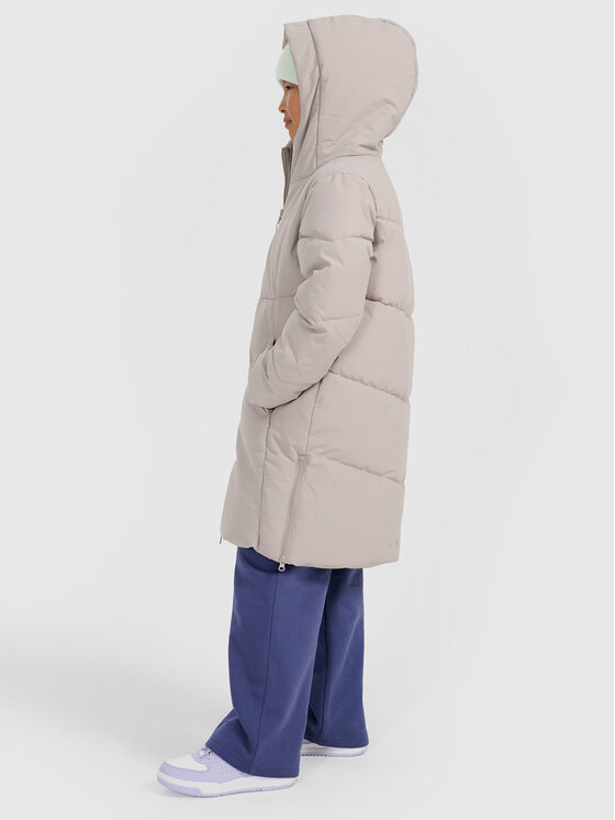 4F 4F Płaszcz zimowy OUTERWEAR Beżowy Regular Fit