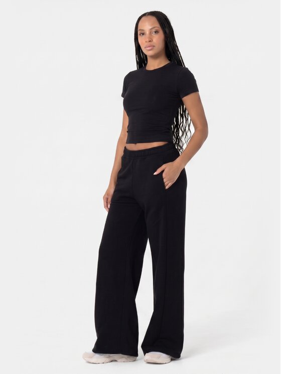 BASICLO BASICLO Spodnie dresowe W-2161-99 Czarny Relaxed Fit