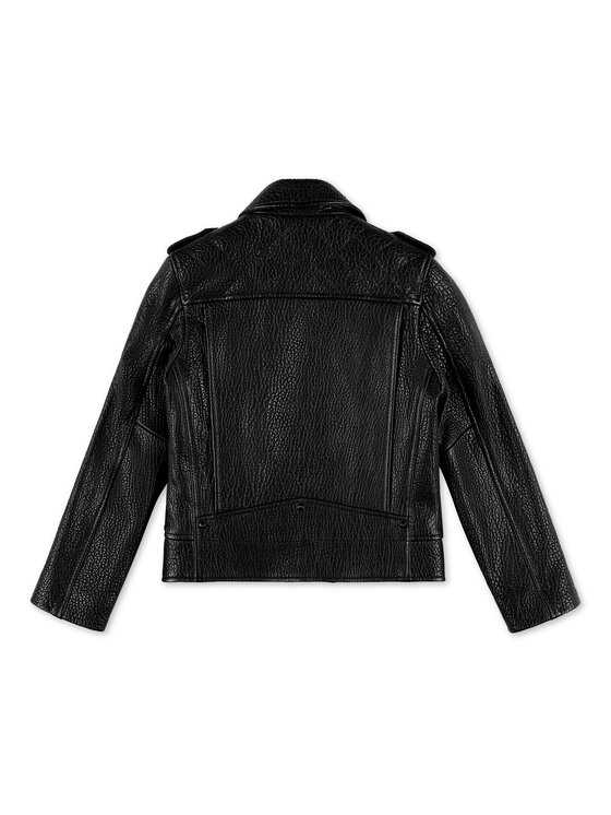 PHILIPP PLEIN PHILIPP PLEIN Chiodo di pelle 4609 Nero Basic Fit