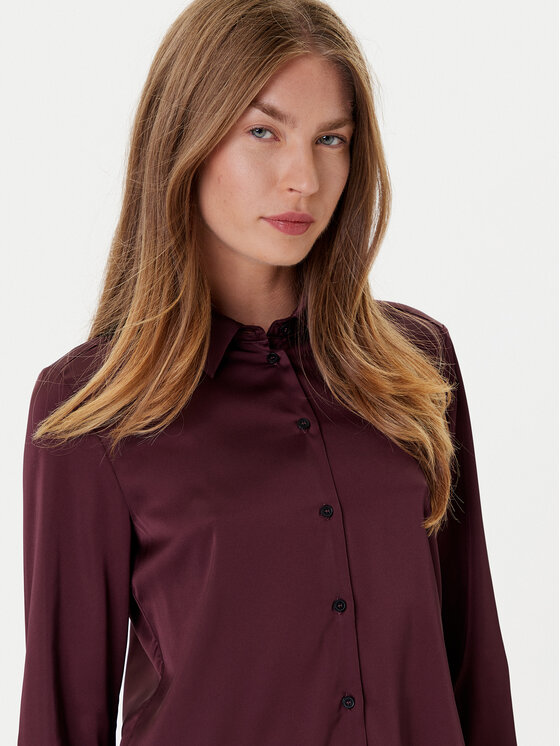 Marella Marella Hemd Naples 2525116051 Dunkelrot Regular Fit