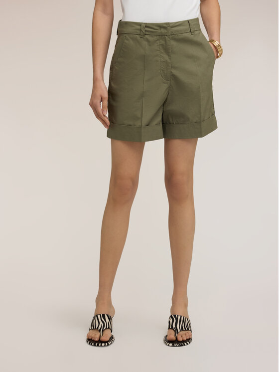 Motivi Motivi Pantaloncini di tessuto P02WQ004666N035 Verde Regular Fit