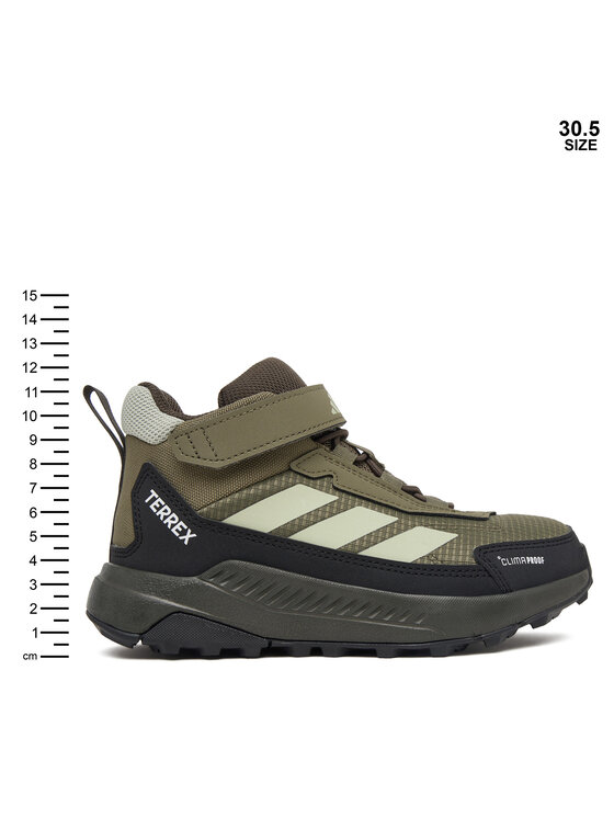 adidas adidas Trekingová obuv Terrex Anylander Mid Climaproof Children Hiking Shoes KJ2671 Zelená