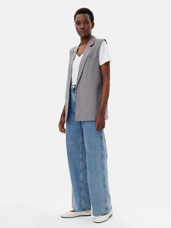 ONLY ONLY Mellény Marine 15338353 Szürke Straight Fit