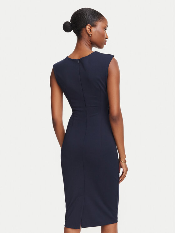 Rinascimento Rinascimento Koktel haljina CFC0130273003 Tamnoplava Slim Fit