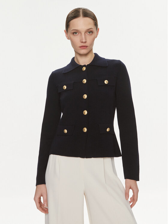 Luisa Spagnoli Luisa Spagnoli Suknjič Melania 58248 Mornarsko modra Slim Fit