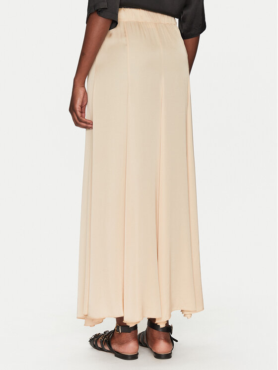ViCOLO ViCOLO Spódnica maxi TD0004 Beżowy Regular Fit
