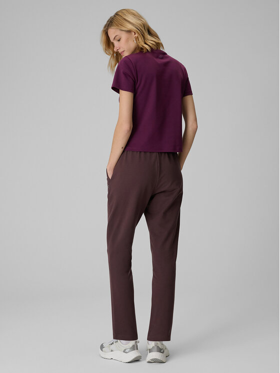 4F 4F Spodnie dresowe BASIC+ Brązowy Slim Fit