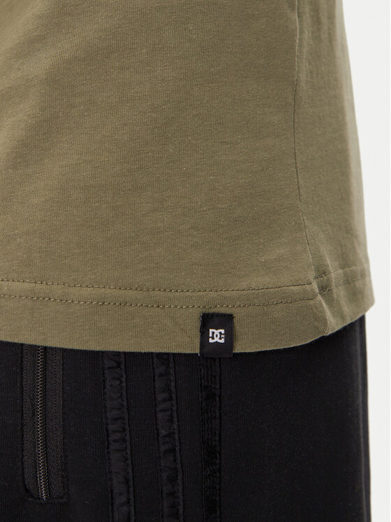 DC Shoes DC Shoes T-Shirt ADYZT05373 Zielony Heritage Fit