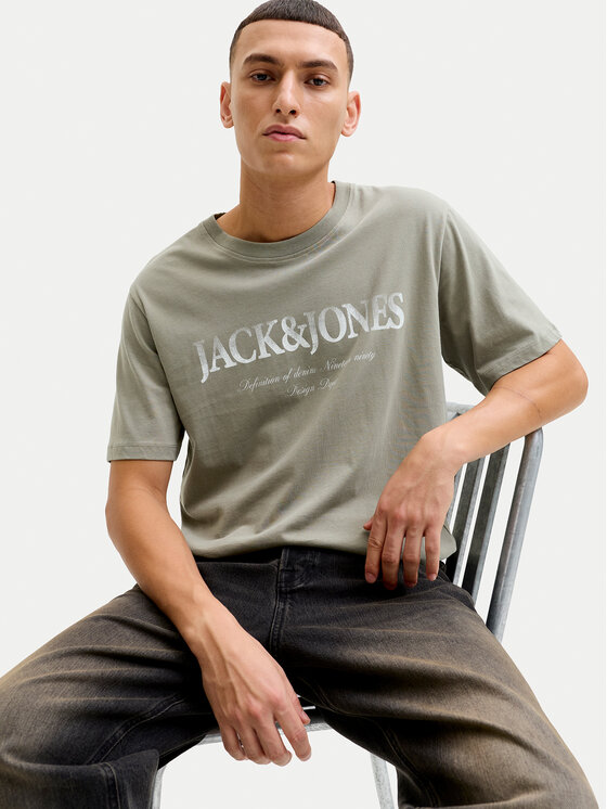 Jack & Jones Jack & Jones T-Shirt Evin 12290173 Grau Regular Fit