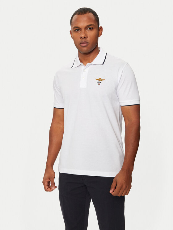 Aeronautica Militare Polo 242PO1308P82 Bijela Regular Fit