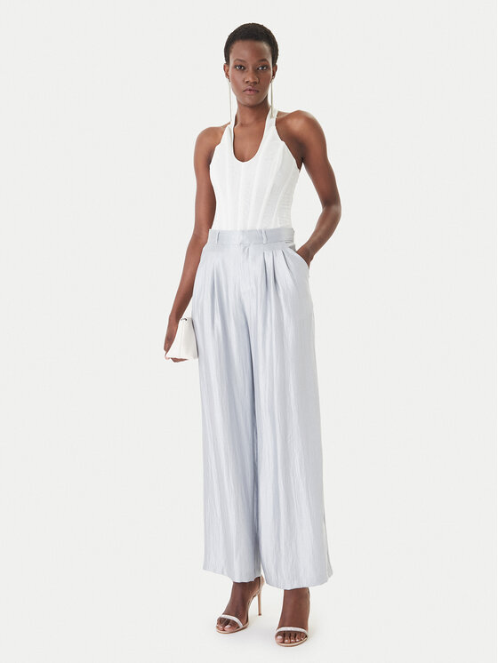 Eleh Eleh Текстилни панталони SS260403 Светлосиньо Relaxed Fit