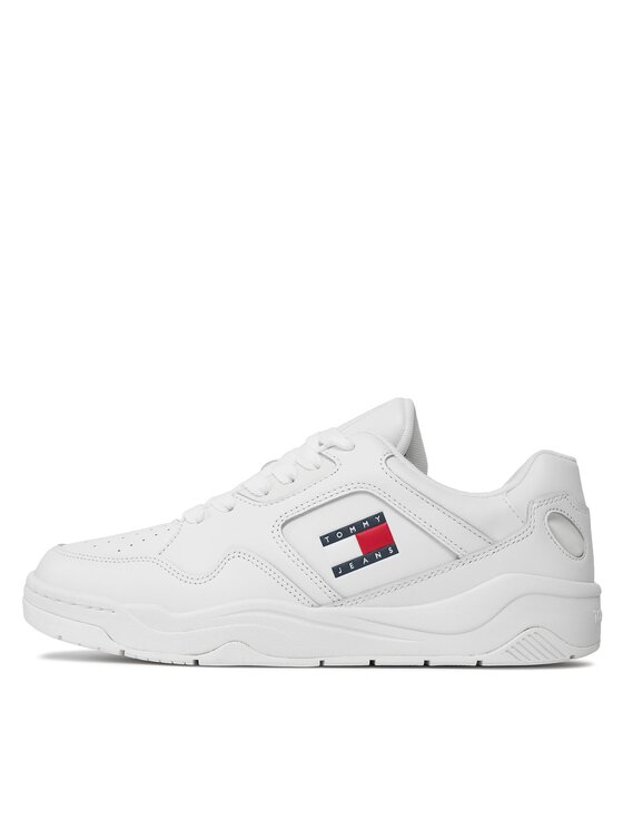 Tommy Jeans Tommy Jeans Laisvalaikio batai Tjm Leather Outsole Color EM0EM01350 Balta