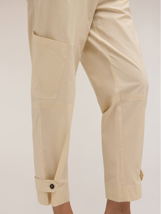 Motivi Motivi Pantaloni di tessuto P00UQ004579N002 Crema Boy Fit