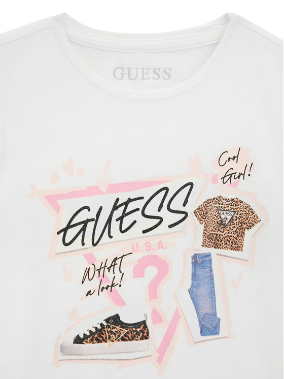 Guess Guess T-Shirt J6YI02 K3667 Biały Regular Fit