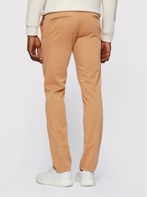 Pantaloni chino Schino 50379152 Marrone Slim Fit