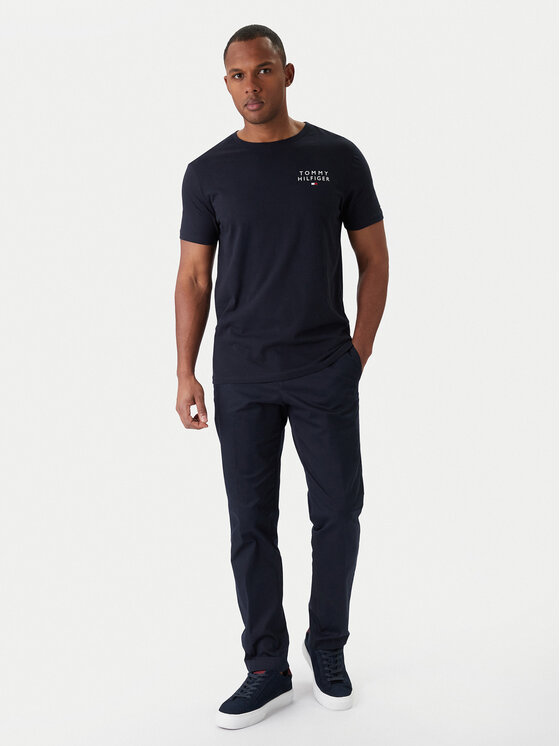 Tommy Hilfiger Tommy Hilfiger T-Shirt UM0UM02916 Granatowy Regular Fit