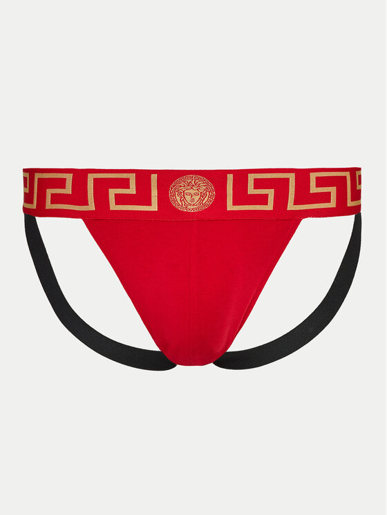 Versace Jock Strap slip apakšbikses AUU01017 1A1001 Sarkans