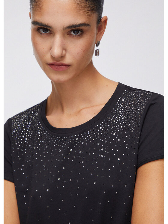 Liu Jo Liu Jo T-shirt TA6306JS923P9282 Nero Regular Fit
